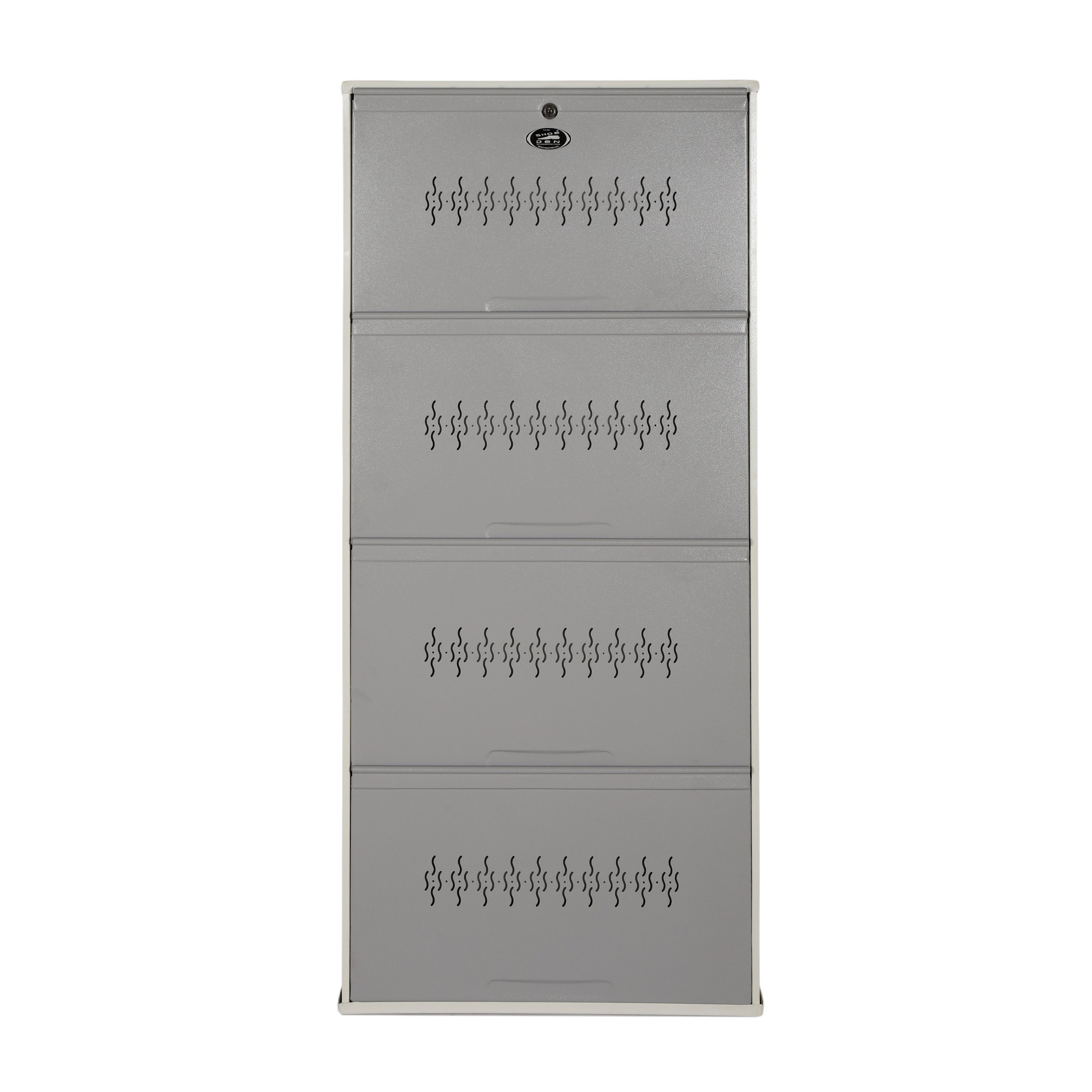 Jumbo 4 Metal Shoe Rack (Wall Mounted) – Best Quality with FREE Installation, Grey white, Brown, Ivory